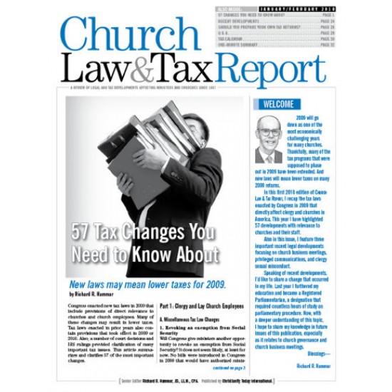 Church Law & Tax Report