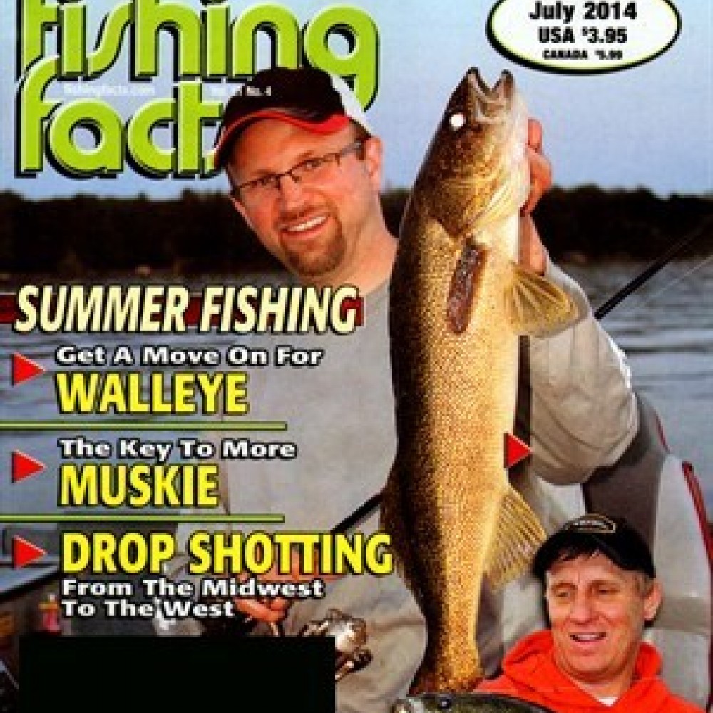Fishing Facts Magazine August 1981 Back Issue Walleyes Secrets J