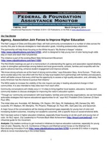 Federal & Foundations Assistance Monitor