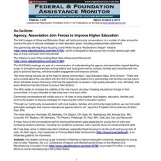 Federal & Foundations Assistance Monitor Federal & Foundations Assistance Monitor