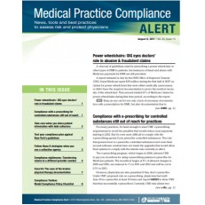 Medical Practice Compliance Alert Medical Practice Compliance Alert