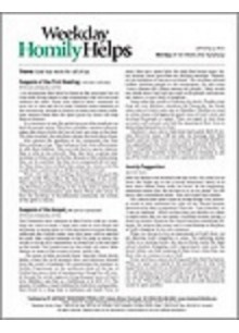 Weekday Homily Helps