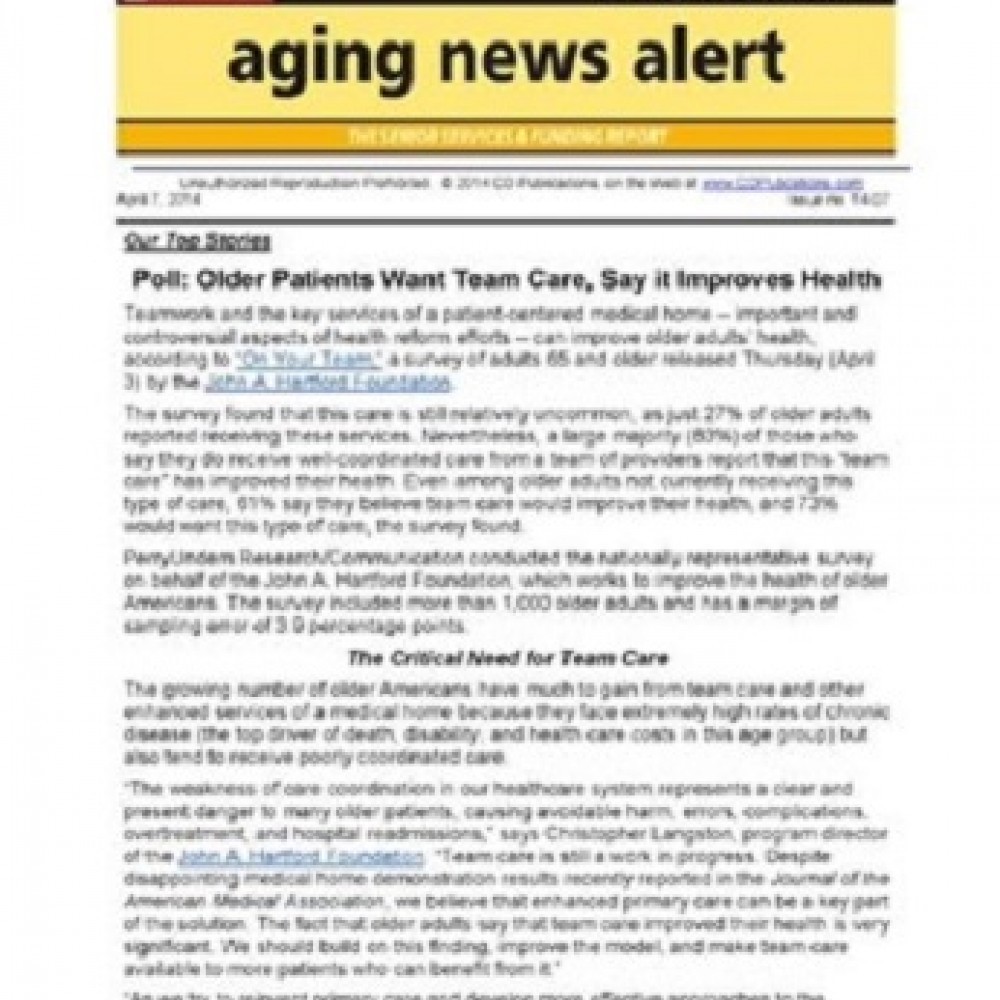 Aging News Alert Magazine Subscriber Services