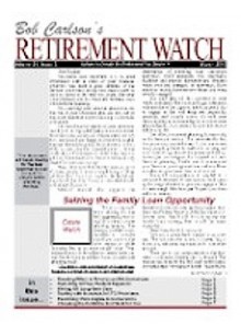 Bob Carlson's Retirement Watch Bob Carlson's Retirement Watch