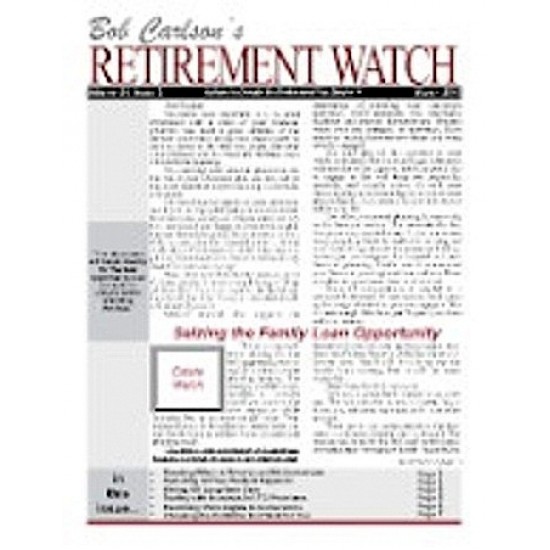 Bob Carlson's Retirement Watch Bob Carlson's Retirement Watch