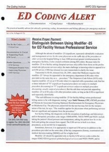 ED Coding Alert ED Coding Alert