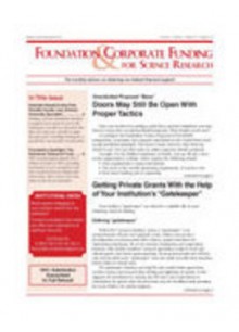 Foundation & Corporate Funding For Science Research