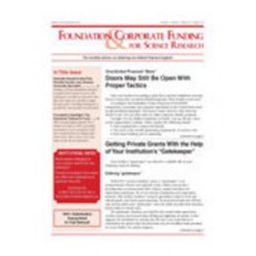 Foundation & Corporate Funding For Science Research Foundation & Corporate Funding For Science Research