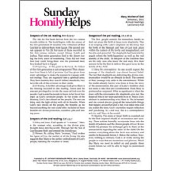 Homily Helps For Sundays
