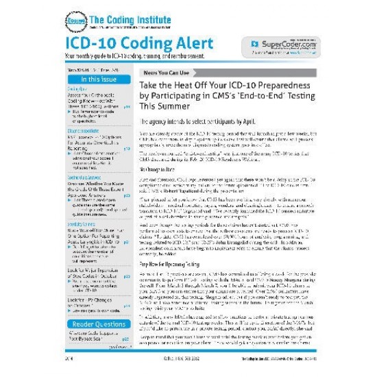 ICD-10 Coding Alert