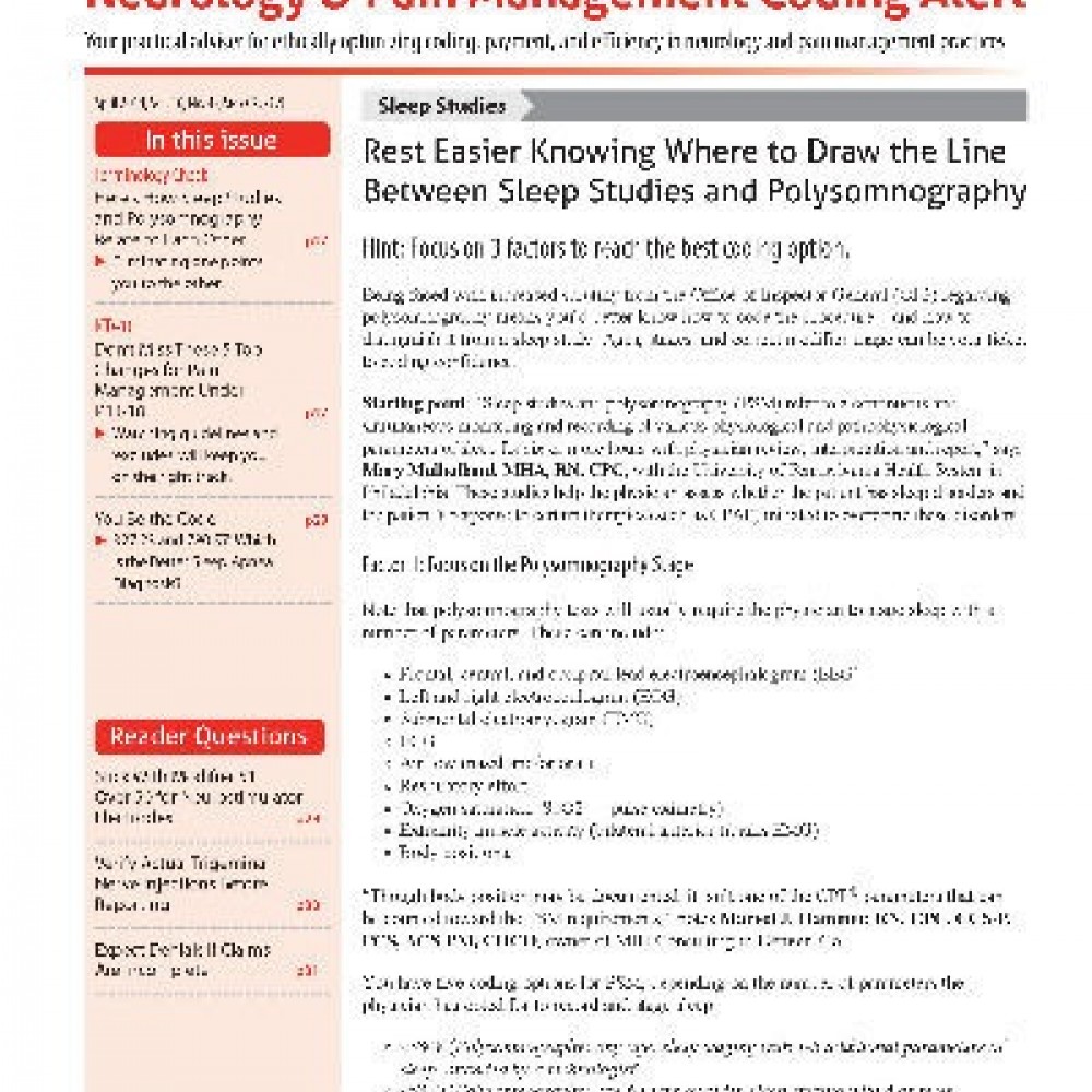 Neurology Coding Alert Magazine Subscriber Services | Renew, Cancel, or ...