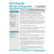 Ob-Gyn Coding Alert Ob-Gyn Coding Alert