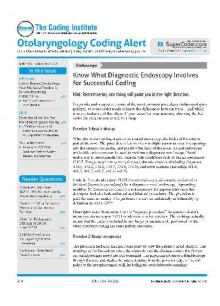 Otolaryngology Coding Alert