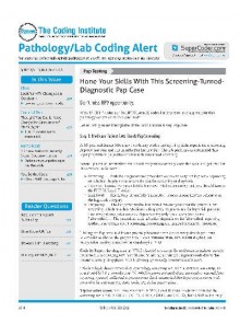 Pathology/Lab Coding Alert