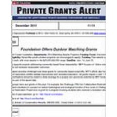 Private Grants Alert  Private Grants Alert