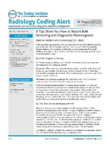 Radiology Coding Alert