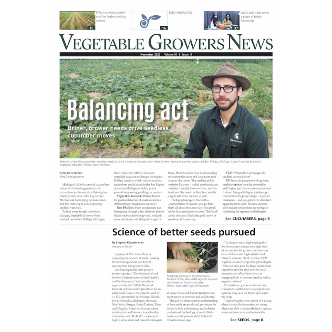 Vegetable Growers News Magazine Subscriber Services