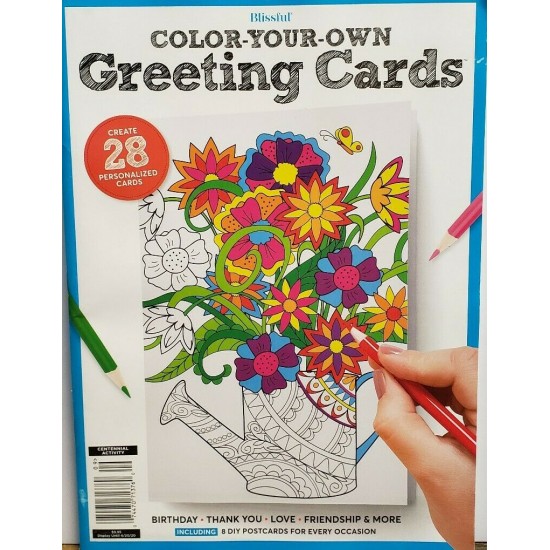 Blissful Color-Your-Own Greeting Cards