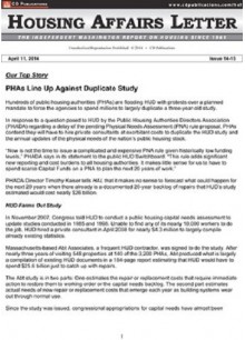 Housing Affairs Letter Housing Affairs Letter
