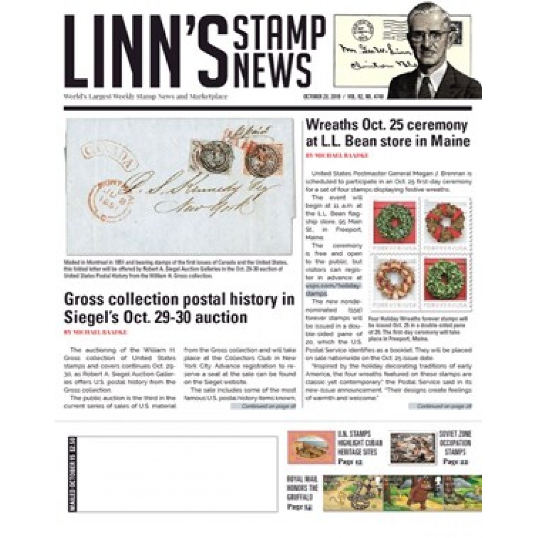 Linn's Stamp News Weekly Magazine Subscriber Services