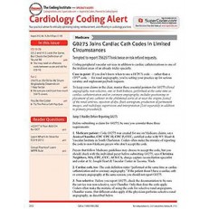 Cardiology Coding Alert Cardiology Coding Alert