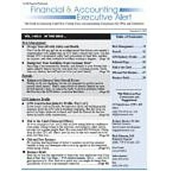 Financial & Accounting Executive Alert