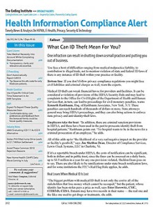 Health Information Compliance Alert