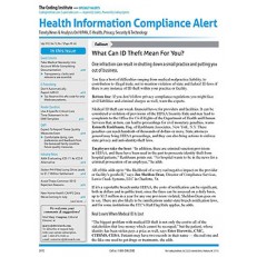 Health Information Compliance Alert