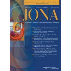 JONA - Journal of Nursing Administration JONA - Journal of Nursing Administration