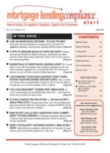 Mortgage Lending Compliance Alert