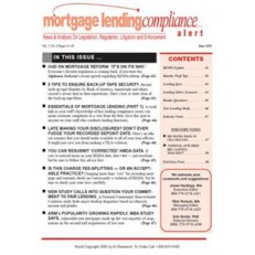 Mortgage Lending Compliance Alert Mortgage Lending Compliance Alert
